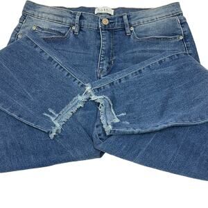Nicole Miller New York - Women’s High-Rise Distressed Ankle Jeans - Size 8